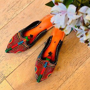 Indian/Pakistani Embroidered Juti Slippers | Size 8.5